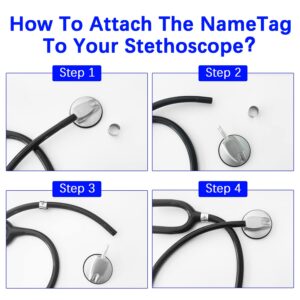 BellBlow Stethoscope ID Tag - Personalized Name Tag- Handmade Nursing ID Charm-Graduation Gift For Nurse (Custom Initial,Name & Text)