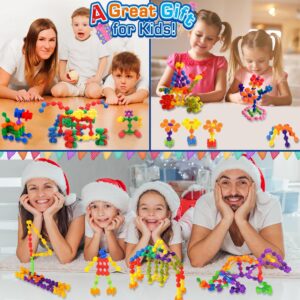 Kids Building Blocks STEM Toys, 120 PCS Plastic Gear Interlocking Sets That Bends - Safe Material - Toddler Educational Toy for Girls and Boys Aged 3+