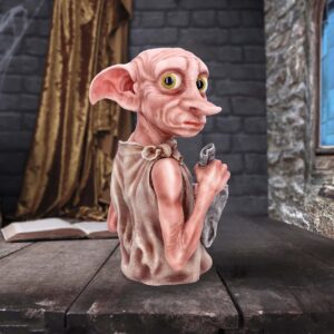 Nemesis Now Officially Licensed Harry Potter Dobby Bust, 30cm, Pink