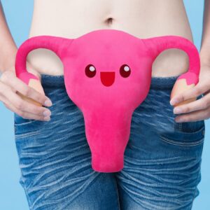 Mumufy Uterus Plush Toy Funny Stuffed Plush Toy for Women Uterus Gifts Gynecologist Health Educational Gift Fertility Party Decor(Uterus Style)