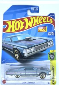 hot wheels 2022 - layin' lowrider - experimotors 7/10 [light blue] 128/250