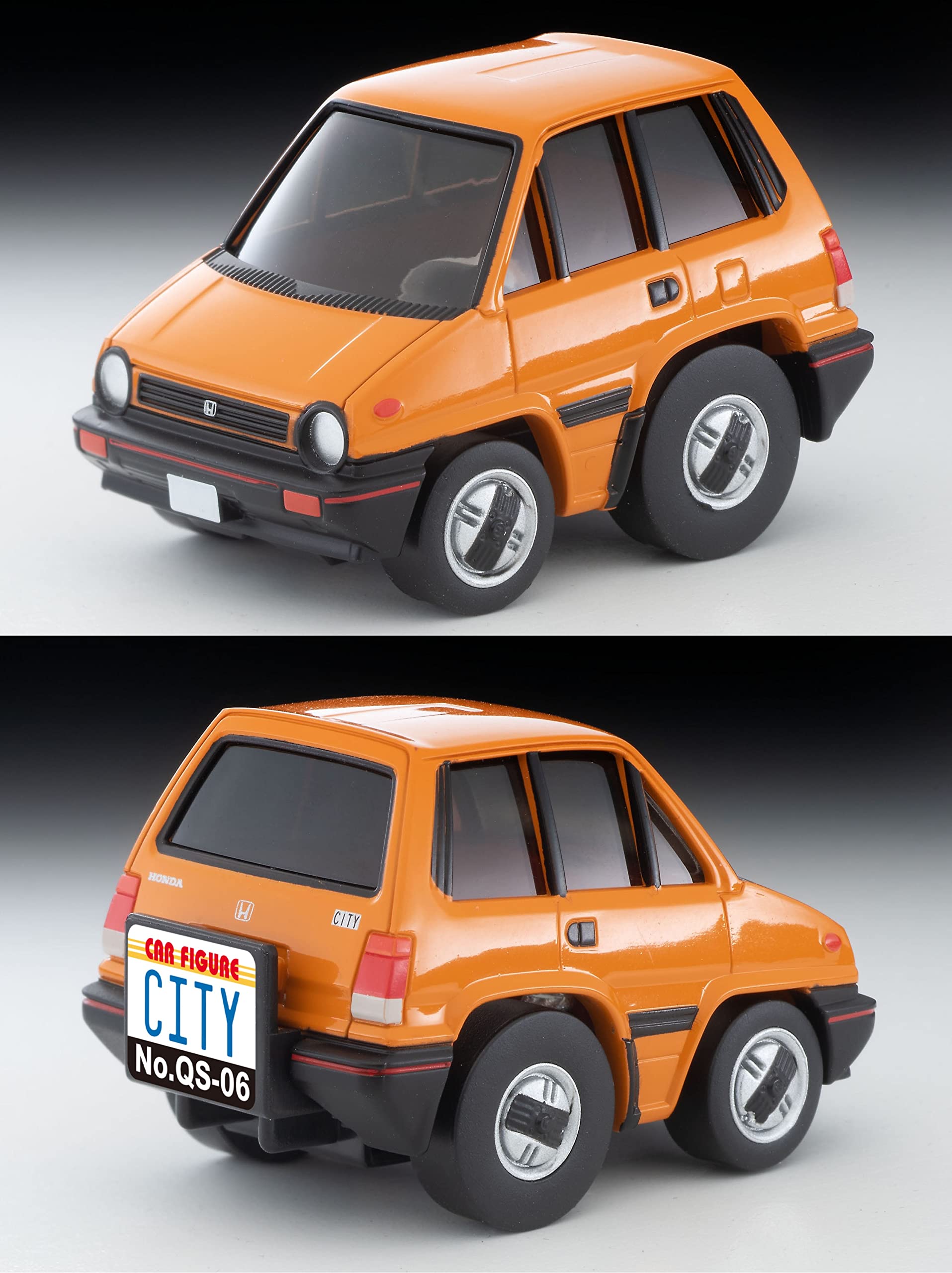 Choro Q Q's QS-06a Honda City R Orange Finished Product 323532