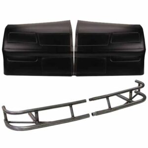 81-88 monte carlo ss two-piece front bumper & nose halves, red