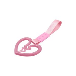 Auto Car Accessory Broken Heart Pink Glow in Dark TSURIKAWA Ring Subway Train Bus Handle Strap Style_8888