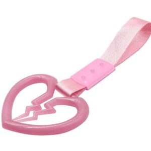 Auto Car Accessory Broken Heart Pink Glow in Dark TSURIKAWA Ring Subway Train Bus Handle Strap Style_8888