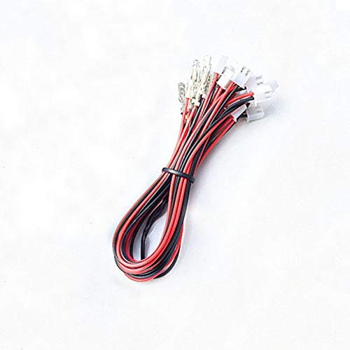 20 Pcs/Lot 2 Pin Arcade Button Cables Terminals Size 0.110'' (2.8mm) Compatible with Zero Delay Arcade USB Encoder/SANWA Arcade Buttons/BL-30 Buttons, JST XH2.54 Plugs