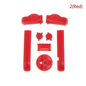 Plastic Keypads L R A B Buttons Buttons for GBA Game Boy Advance On Off Button D-Pad (Red)