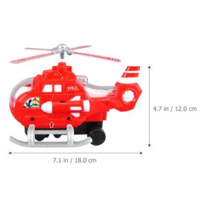 4pcs Universal Helicopter Toddler Toy Glowing Helicopter Toy Kids Helicopter Portable Helicopter Toy Assembly Helicopter Plaything Funny Helicopter Kids Plaything Children Toy