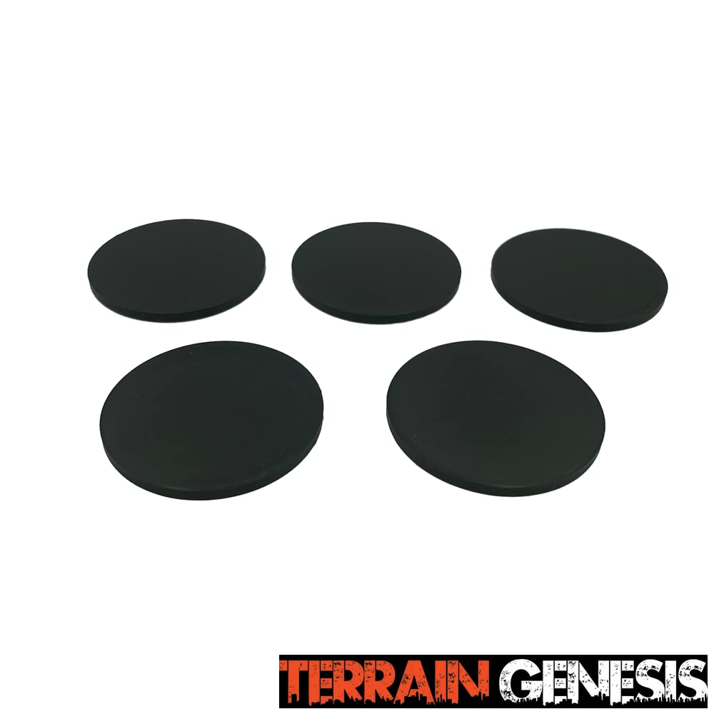 2 Inch Circular RPG Bases | Large Figure Size | 5 Pack | Terrain Genesis