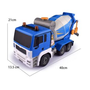 Adepe 40CM Large Remote Control Mixer Truck Toys 360 °Rotating Radio Remote Control Vehicle Engineering Vehicle Simulation of Manual inertial Construction Engineering Vehicle Children's Toy boy