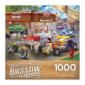 RoseArt - Chris Bigelow - Hot Rod Garage - 1000 Piece Jigsaw Puzzle for Adults