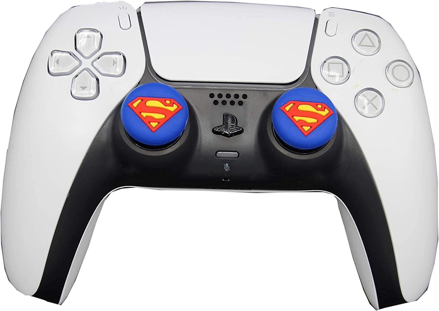 Esports Discounts DC Comics Controller Thumb Grip Silicone Caps Compatible for Playstation PS5 PS4 Pro Slim PS3 PS2 Xbox One Series S X Switch Controller Superman - Two Controller Pack