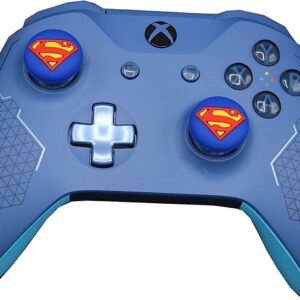 Esports Discounts DC Comics Controller Thumb Grip Silicone Caps Compatible for Playstation PS5 PS4 Pro Slim PS3 PS2 Xbox One Series S X Switch Controller Superman - Two Controller Pack