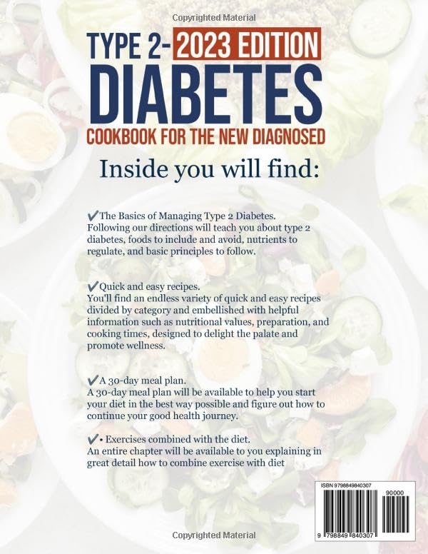 Type 2 Diabetes Cookbook for the Newly Diagnosed: The complete guide to managing prediabetes and type 2 diabetes with fantastic easy-to-prepare healthy recipes for healthy living.