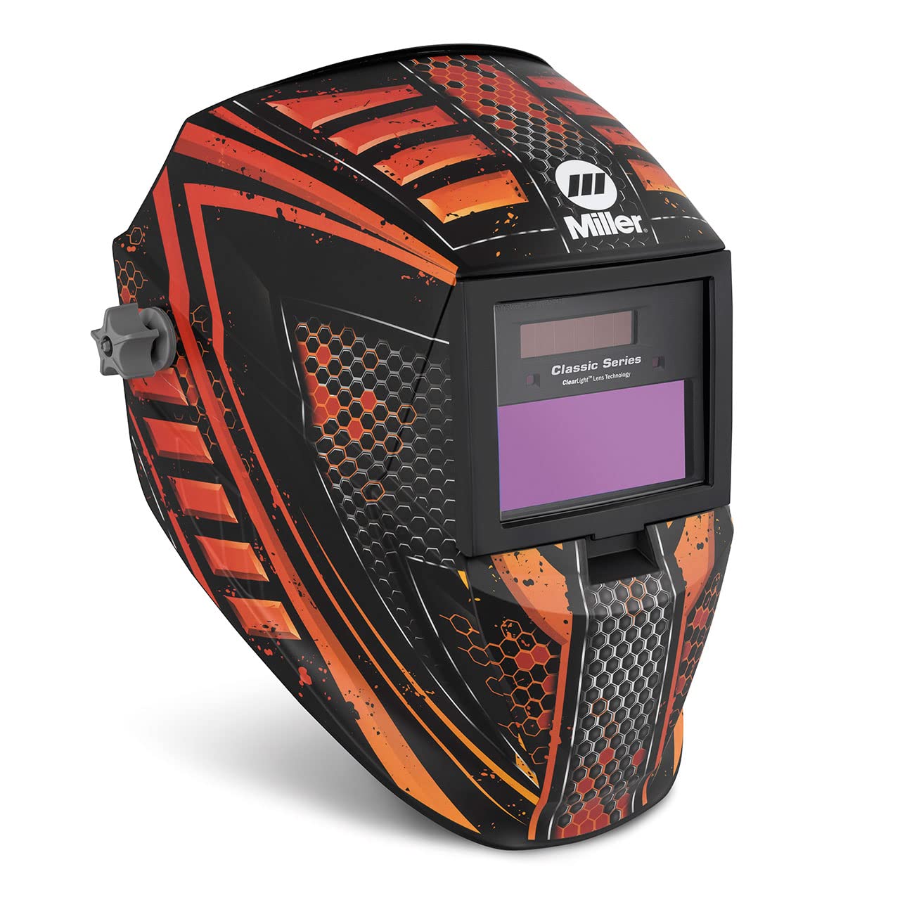 Miller 291189 Classic Series Auto Darkening Welding Helmet with ClearLight Lens, Hex