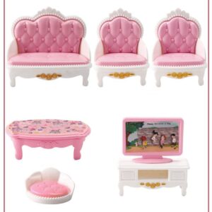 20 Pcs Mini Bathroom Set 1:12 Mini Living Room Set Miniature Accessories Miniature Furniture Accessories Model for Mini Dreamhouse