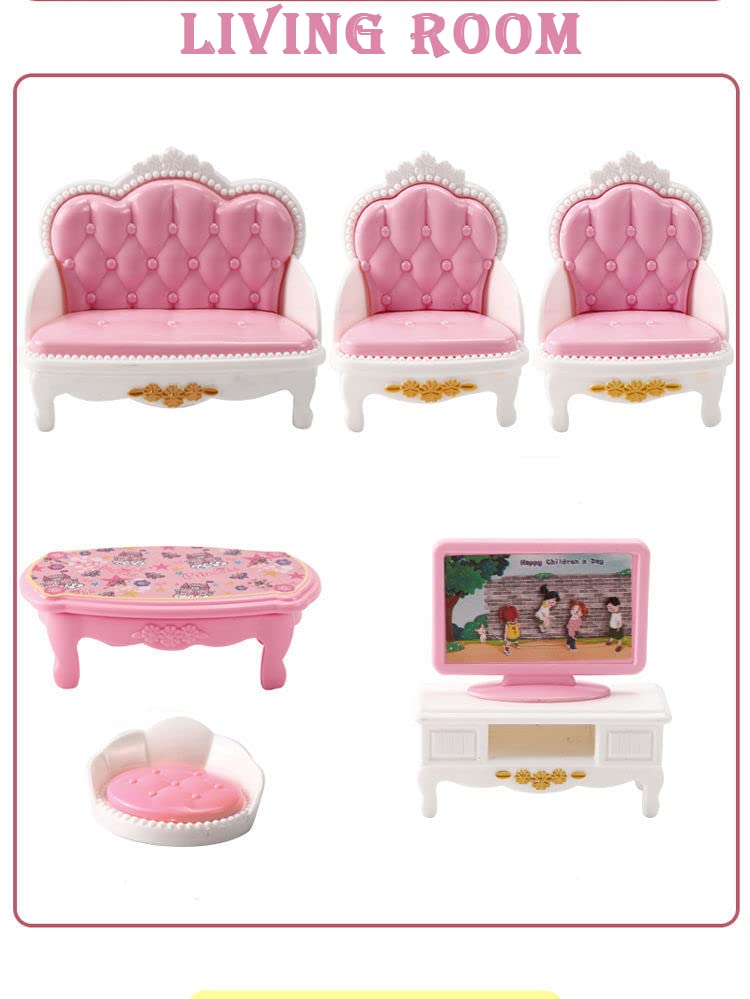 20 Pcs Mini Bathroom Set 1:12 Mini Living Room Set Miniature Accessories Miniature Furniture Accessories Model for Mini Dreamhouse