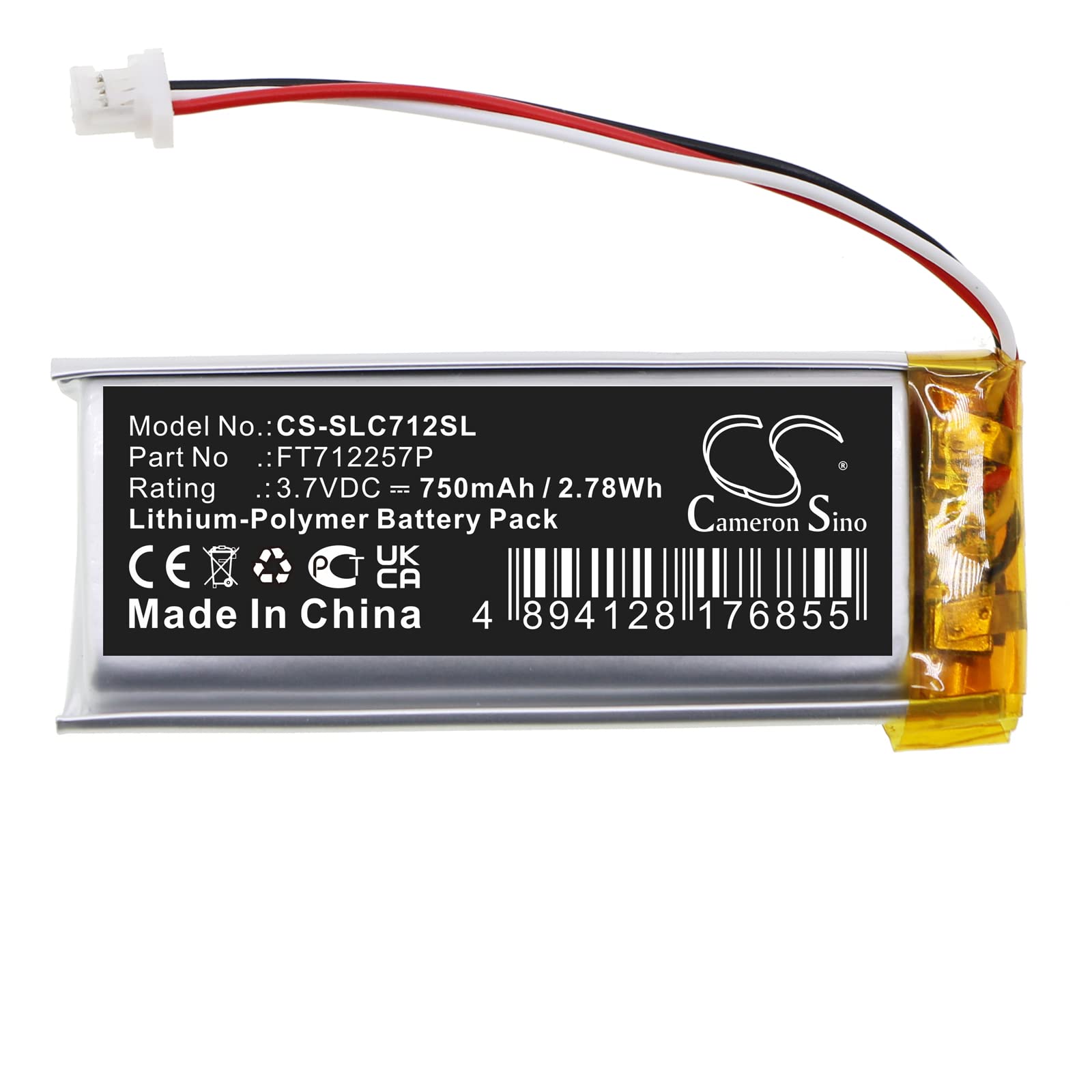 Tingen 750mAh Battery Replacement for Nimbus Controller FT712257P (3.7V)