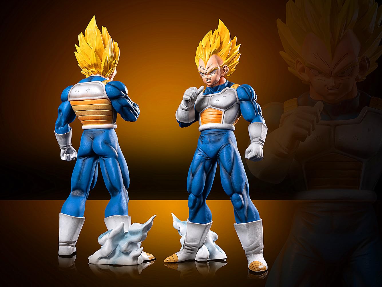 LESESOBE Vegeta Figure Statues Figurine DBZ Action Figre Super Saiyan Collection Birthday Gifts PVC 11 Inch