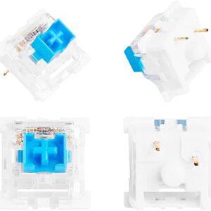 XuanGui OUTEMU (Gaote) Blue Switches, 3 Pin Keyboard Dustproof Switches DIY Replaceable Cherry MX Equivalent Keyswitch, Tactile & Clicky Switches for Mechanical Gaming Keyboard,60 Pack