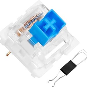 XuanGui OUTEMU (Gaote) Blue Switches, 3 Pin Keyboard Dustproof Switches DIY Replaceable Cherry MX Equivalent Keyswitch, Tactile & Clicky Switches for Mechanical Gaming Keyboard,60 Pack