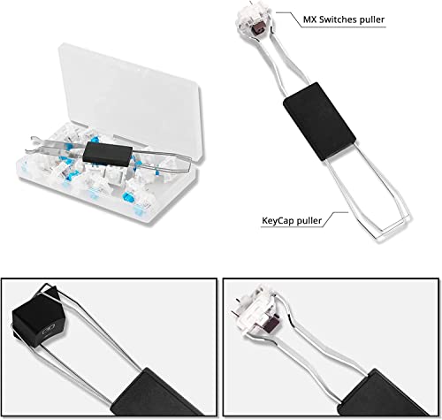 XuanGui OUTEMU (Gaote) Blue Switches, 3 Pin Keyboard Dustproof Switches DIY Replaceable Cherry MX Equivalent Keyswitch, Tactile & Clicky Switches for Mechanical Gaming Keyboard,60 Pack