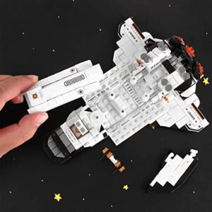 Space Shuttle Building Toys, 25-in-1 Aerospace Building Kit for Kids to Assemble a Big Spaceship or 12 Small Different Space Probe, Best Present for Boys and Girls Aged 6 7 8 9 10 11 12 13 14+, 586PCS