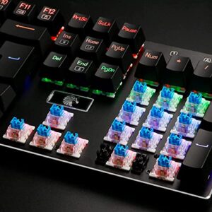 XuanGui OUTEMU (Gaote) Blue Switches, 3 Pin Keyboard Dustproof Switches DIY Replaceable Cherry MX Equivalent Keyswitch, Tactile & Clicky Switches for Mechanical Gaming Keyboard,60 Pack