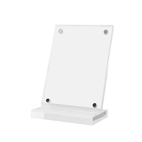 ZIGFRUIT Baseball Card Display Stand Clear Acrylic Sports Graded Card Easel Holders Case Magnetic Frame (1)