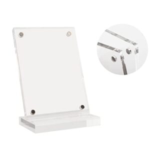 ZIGFRUIT Baseball Card Display Stand Clear Acrylic Sports Graded Card Easel Holders Case Magnetic Frame (1)