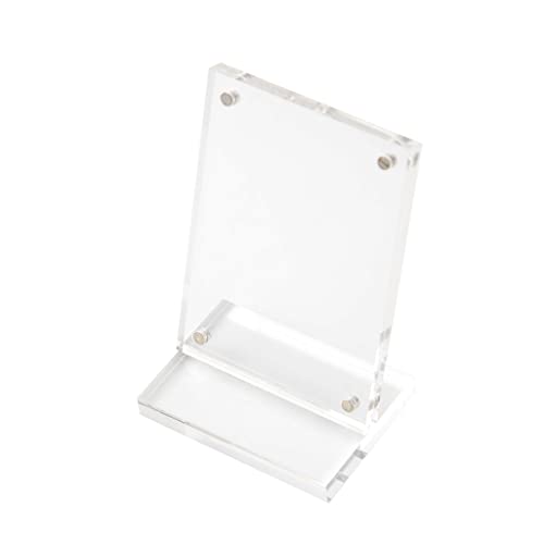 ZIGFRUIT Baseball Card Display Stand Clear Acrylic Sports Graded Card Easel Holders Case Magnetic Frame (1)