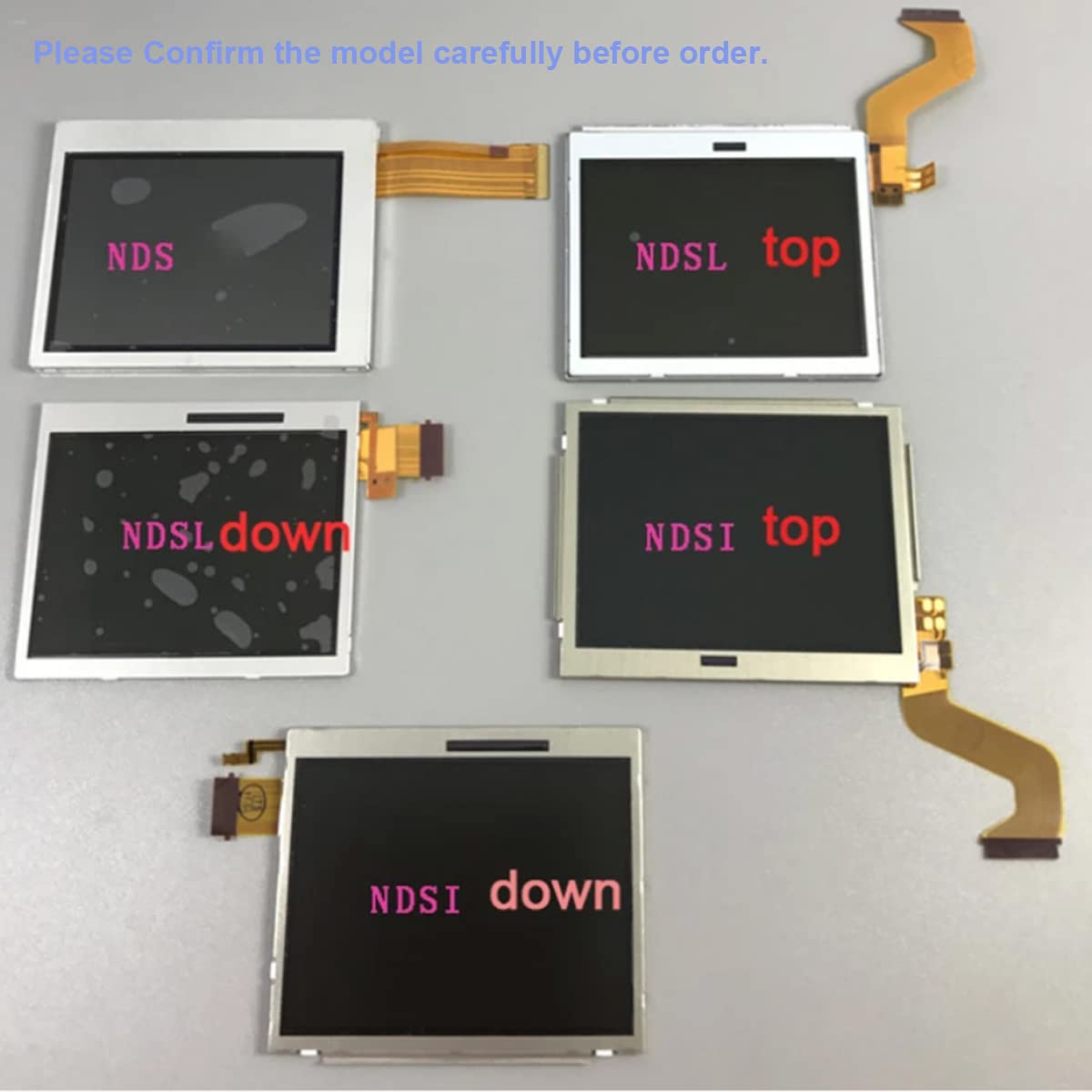 Replacement LCD Screen Display for Nintend DS NDS Top Bottom LCD Screen, Repair Touch Screen Display Digitizer for NDS