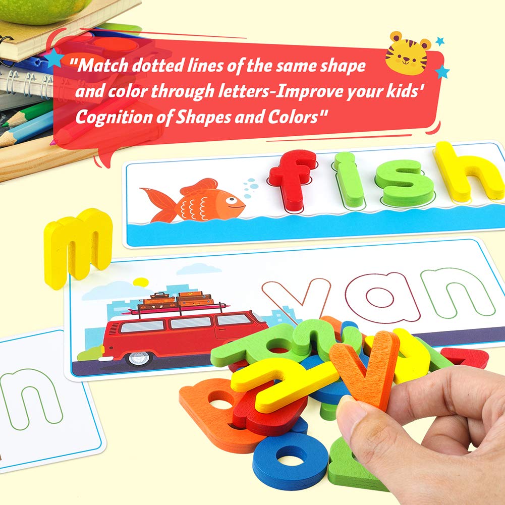 See & Spell Learning Educational Toys and Gift for 2 3 4 5 6 Years Old Boys and Girls