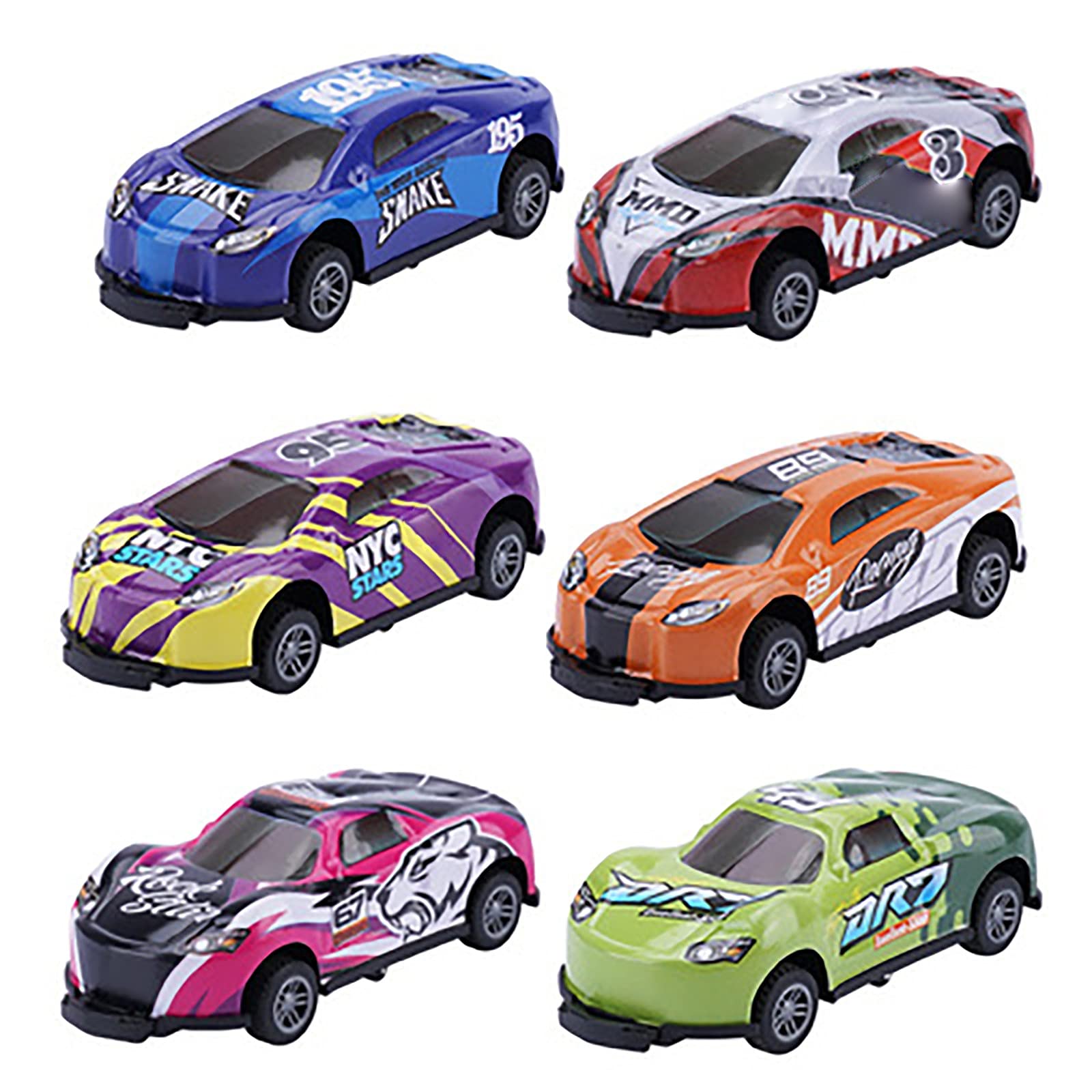 Pull Back Cars Toys, Friction Power car Mini Race car, Suitable for Toddler 3 4 5 6 Year Old Kids Toy, Boys and Girls Christmas Birthday Party Gifts