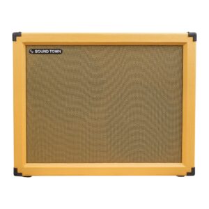 Sound Town 2 x 12" 130W Open-back Guitar Speaker Cabinet, Birch Plywood, Orange Tolex, Wheat Cloth Grille (GUC212OBOR)