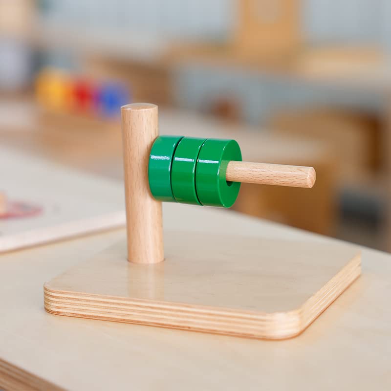 Leticia's Corner Montessori Horizontal Dowel, Developing Fine Motor Skills, Good Practice for Hand-Eye Coordination