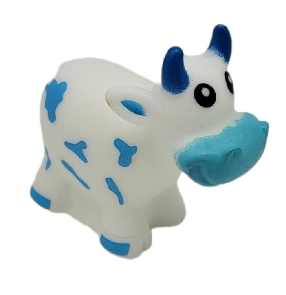 Colorful Rubber Water Squirting Cows (2.5") Squeeze and Squirt Water. Bathtub, Pool Toy for Kids. Safe and Non Toxic. Durable Party Favor. (12)