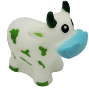 Colorful Rubber Water Squirting Cows (2.5") Squeeze and Squirt Water. Bathtub, Pool Toy for Kids. Safe and Non Toxic. Durable Party Favor. (12)