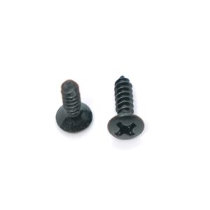 3MM Electric Guitar Bass Pickguard Screws Pick Guards Scratch Plate Mounting Screws for Fender Strat Tele SG LP Guitar Bass Replacement (Black 100 Pack)