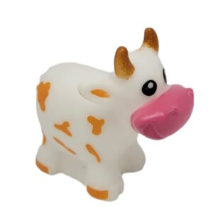 Colorful Rubber Water Squirting Cows (2.5") Squeeze and Squirt Water. Bathtub, Pool Toy for Kids. Safe and Non Toxic. Durable Party Favor. (12)