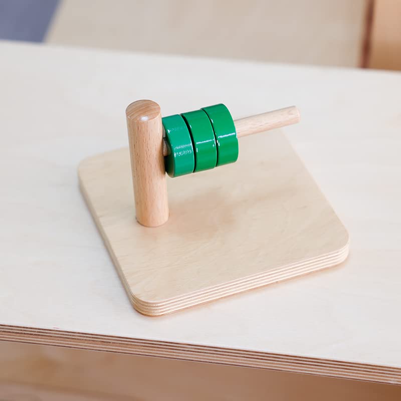 Leticia's Corner Montessori Horizontal Dowel, Developing Fine Motor Skills, Good Practice for Hand-Eye Coordination