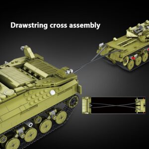 MISINI Panlos 628010 T28 Heavy Tank Building Kit, WWII Military Tank Building Blocks Set, 2986 Piece Large MOC Tank Model Kit for Adults, Construction Toy Gifts for Military Fans