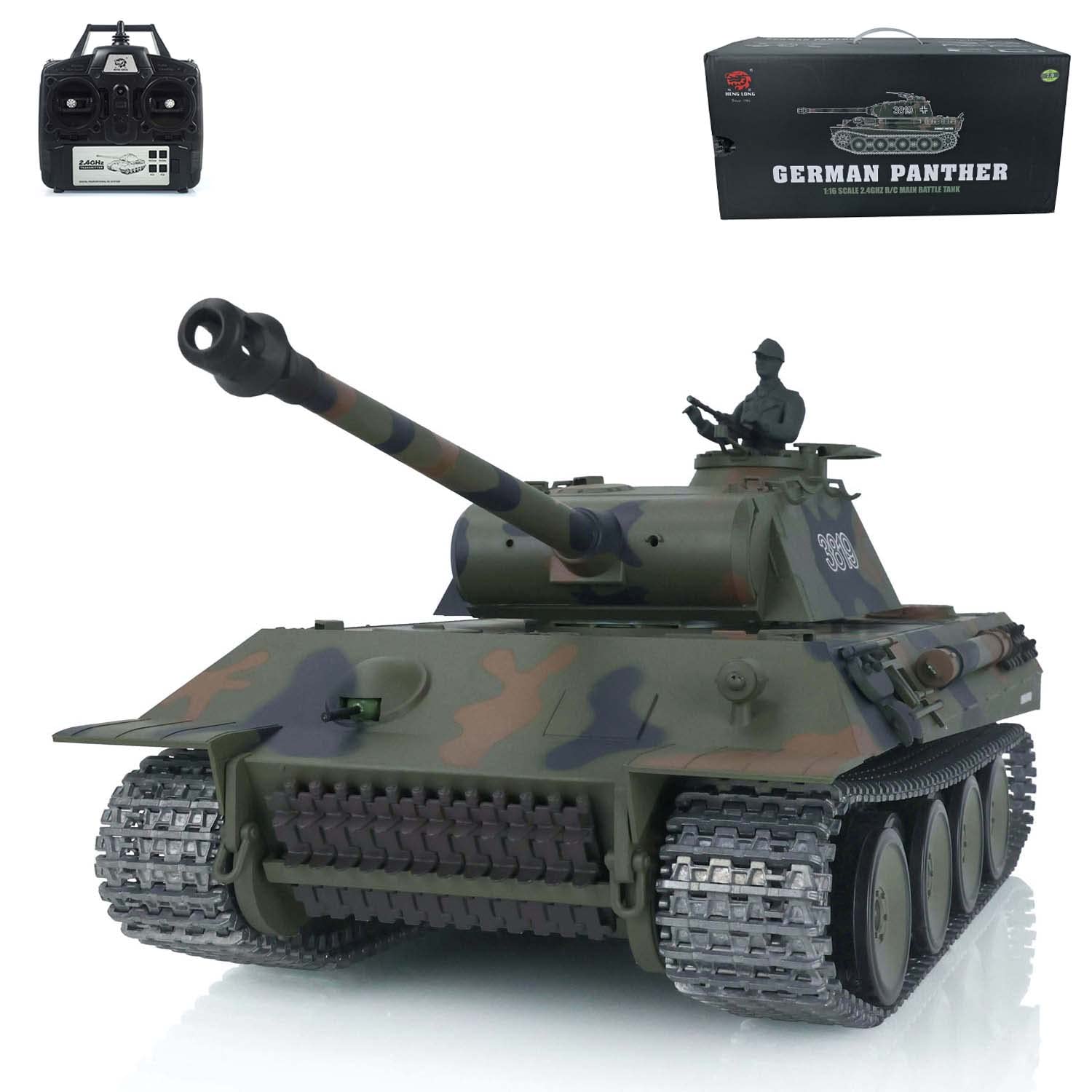 TOUCAN RC HOBBY Heng Long Tk7.0 1/16 Remote Control Tank Ir Bb Shoots Military Armored Car Smoke Effect (Upgraded Edition)