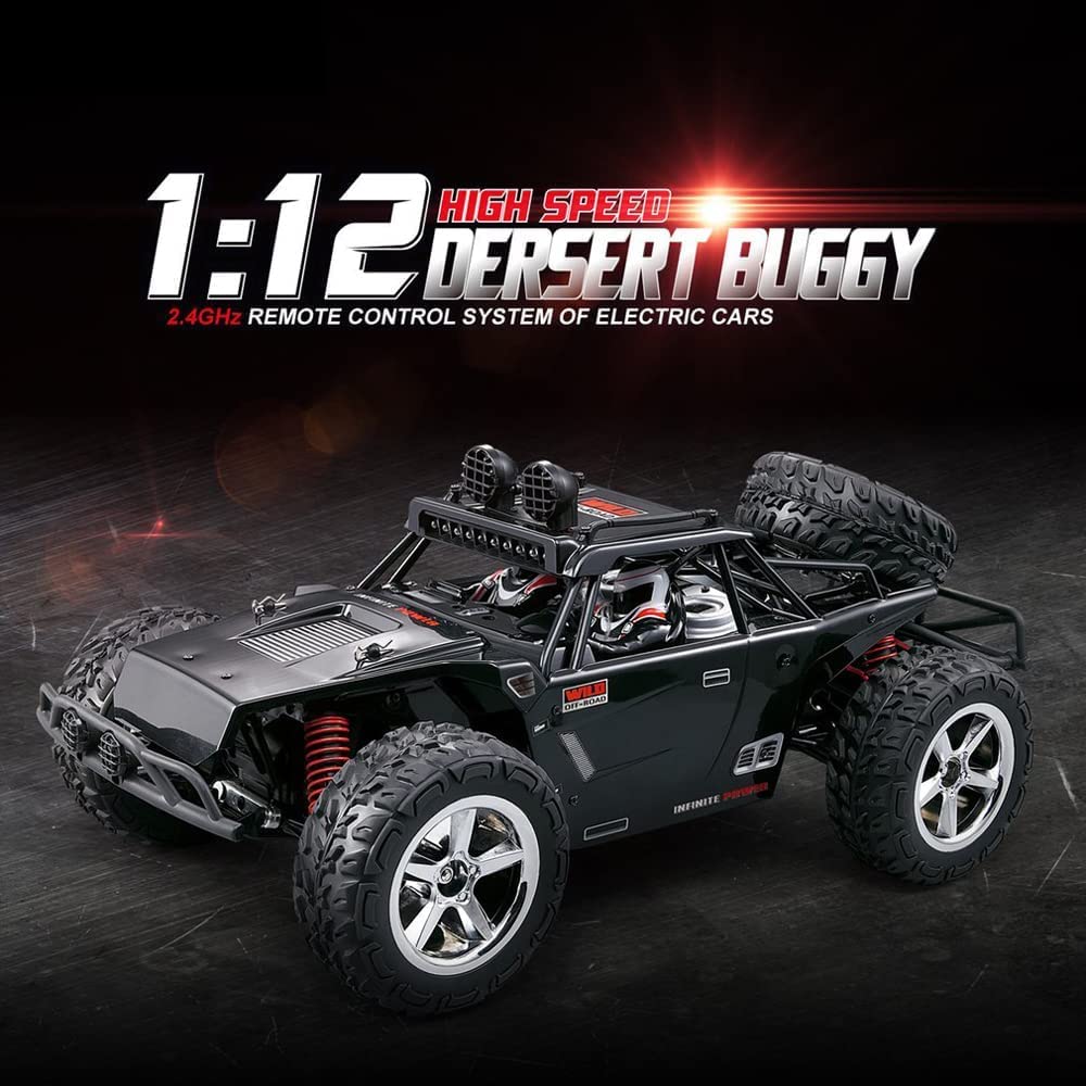 QIYHBVR RC Cars High Speed Remote Control Car for Kids Adults 1:12 Scale 35km/h 4X4 Off Road Monster Trucks, 2.4GHz All Terrain Electric Toy Play Gift for Boy Girl