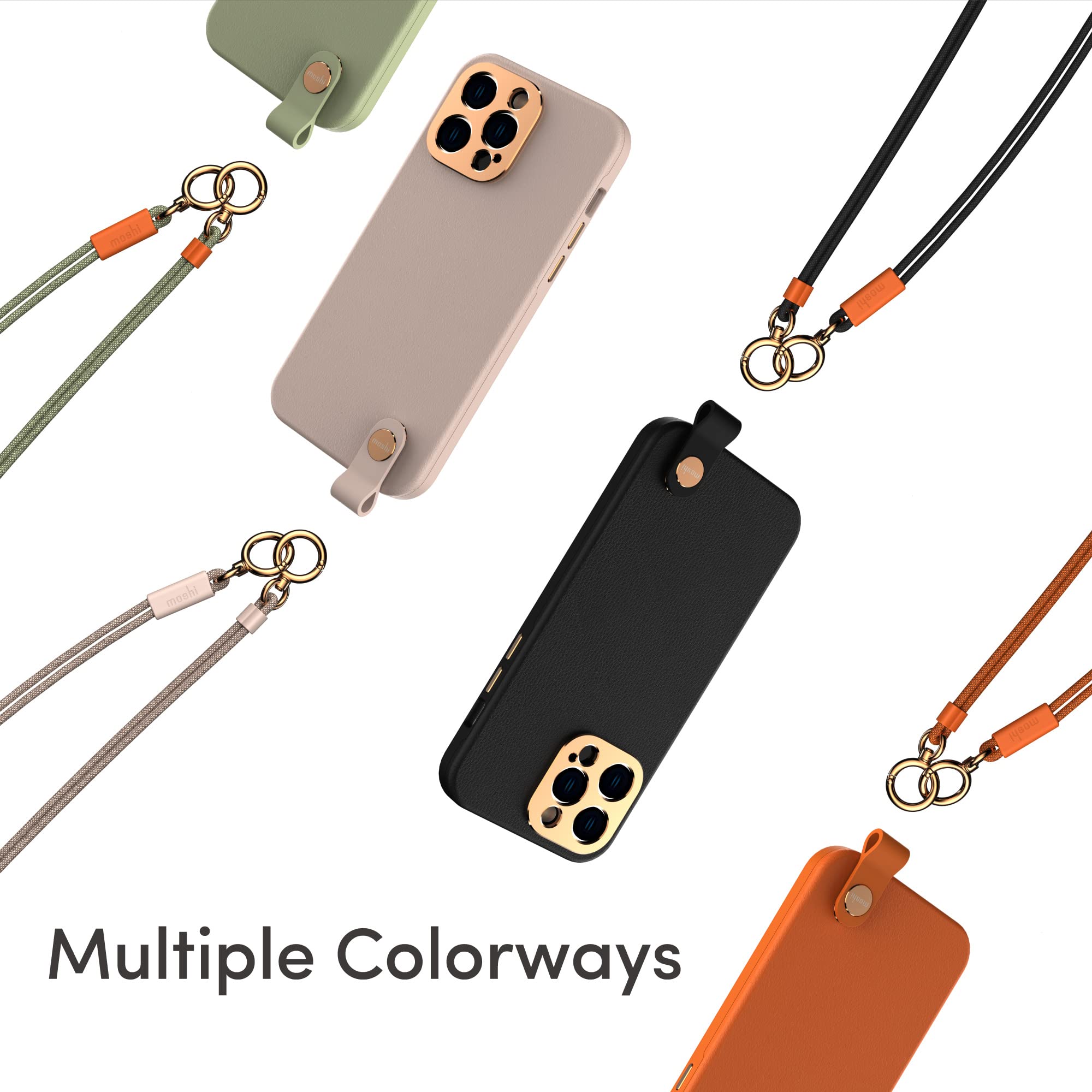 Moshi Crossbody Phone Strap - Midnight Black