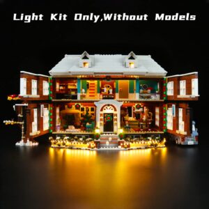 Bourvill LED Lights Kit for Lego Ideas Home Alone 21330 - Lights Set Compatible with Lego 21330 Set -Classic Version (Lights Kit without Model)