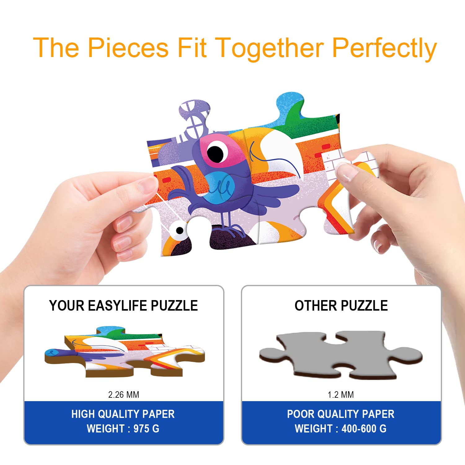 TAOZI&LIZHI Jumbo Jigsaw Puzzles 46 pcs, Construction Site, Large Floor Puzzle for Kids Ages 3-5, 4-8, Christmas Toddler Puzzles with Hand-held Gift Box, Preschool Learning & Education Toys