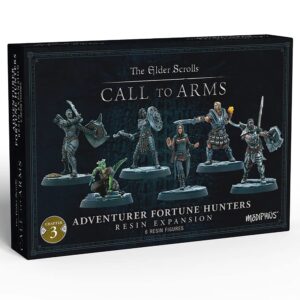 modiphius entertainment the elder scrolls: call to arms - adventurer fortune hunters - 6 unpainted resin figures (muh0330304)