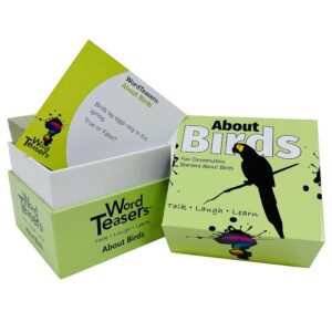 ? WORD TEASERS About Birds Conversation Starters - Conversation Cards for Bird Lovers - Gifts for Bird Watchers - Bird Game Trivia Cards - Fun Family Games - 150 Questions