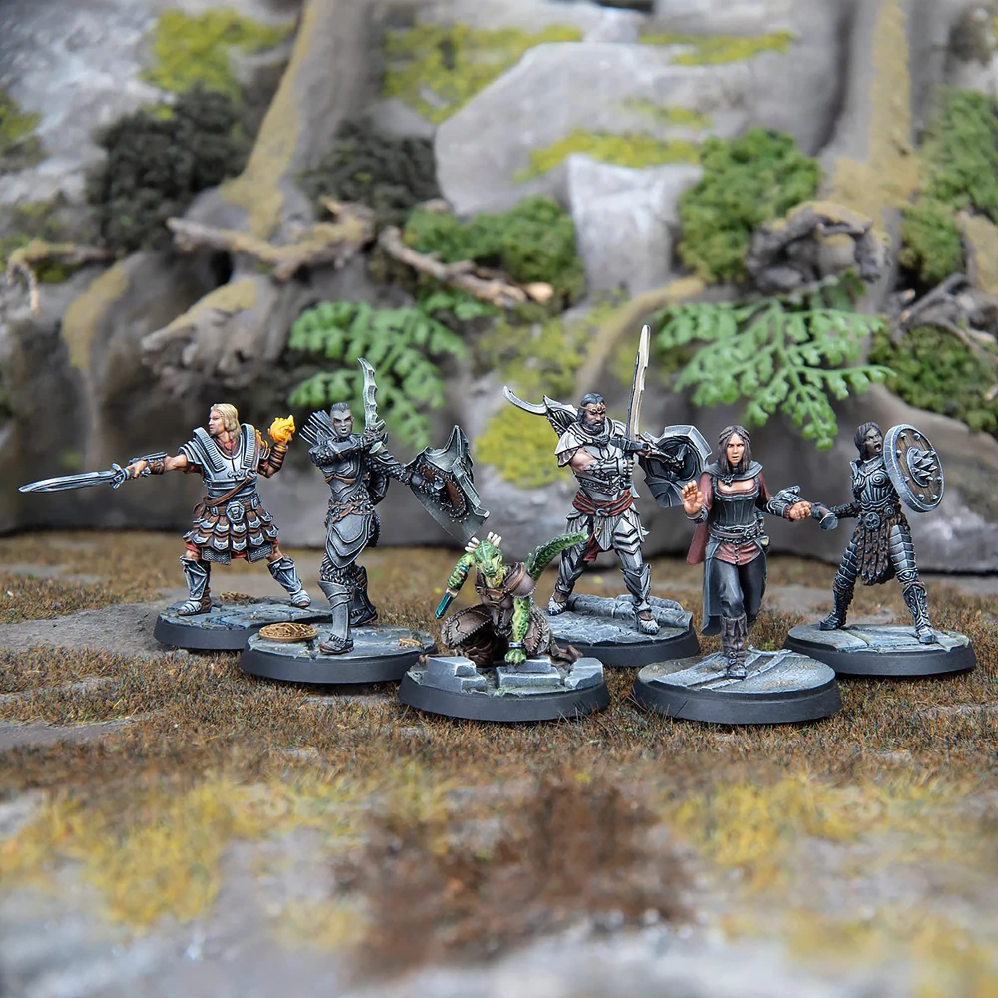 Modiphius Entertainment The Elder Scrolls: Call to Arms - Adventurer Fortune Hunters - 6 Unpainted Resin Figures (MUH0330304)